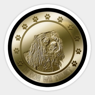 Cavalier King Charles Spaniel Coin Crypto Cryptocurrency Sticker